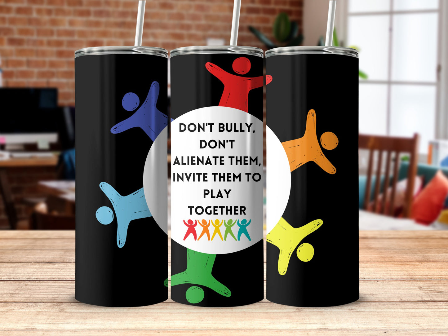 Anti-Bullying Message Tumbler for Inclusive Play