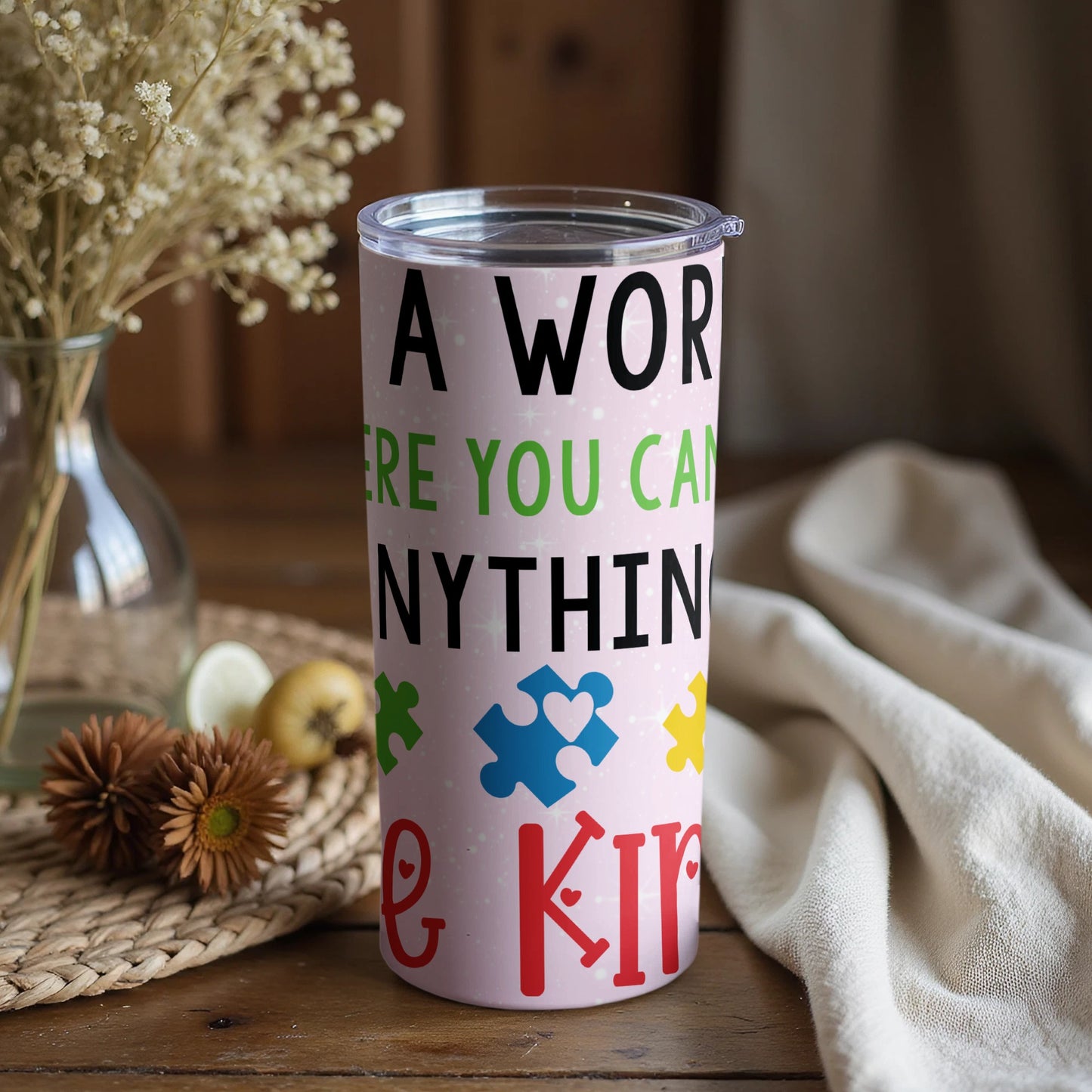 World Where You Can Be Anything Be Kind Mug