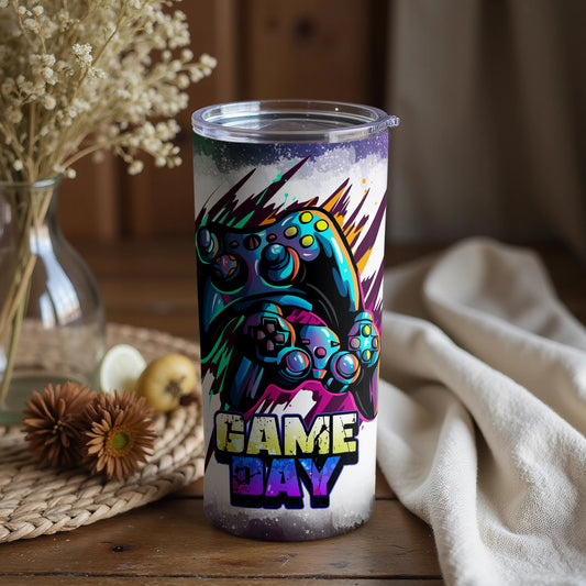 Game Day Graphic Controller Design Travel Tumbler