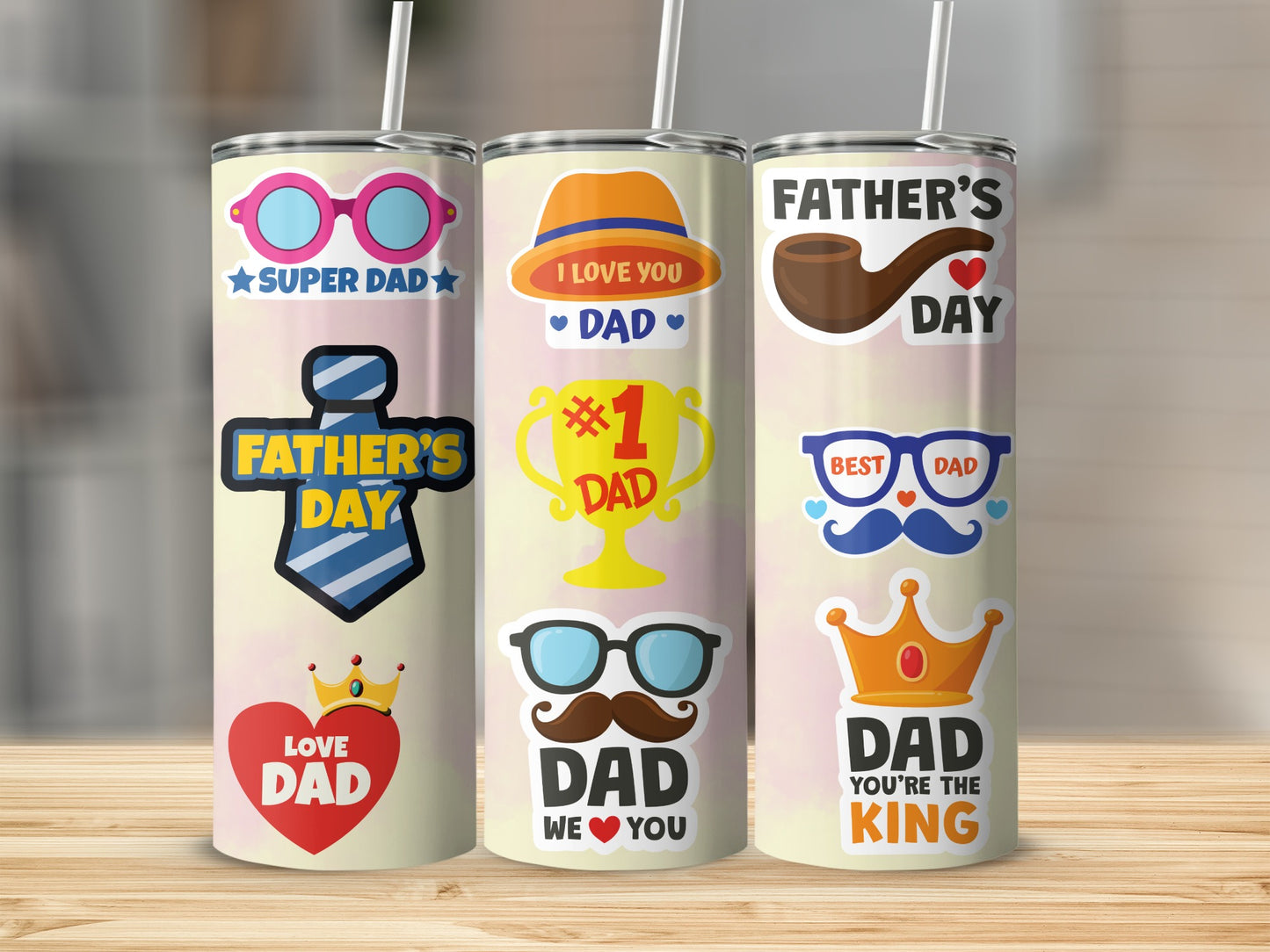 Fun Father's Day Themed Drink Tumblers for Dad