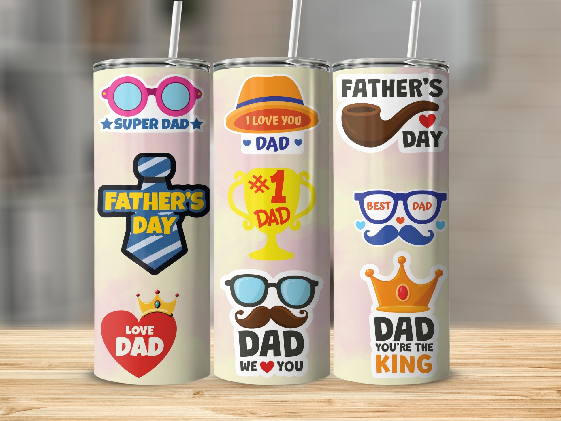 Fun Father's Day Themed Drink Tumblers for Dad