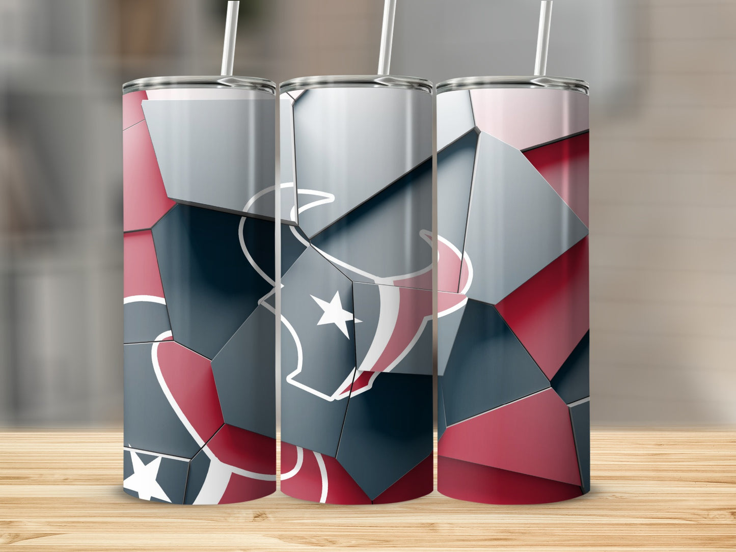 Houston Texans Abstract Logo Design Presentation Tumblers