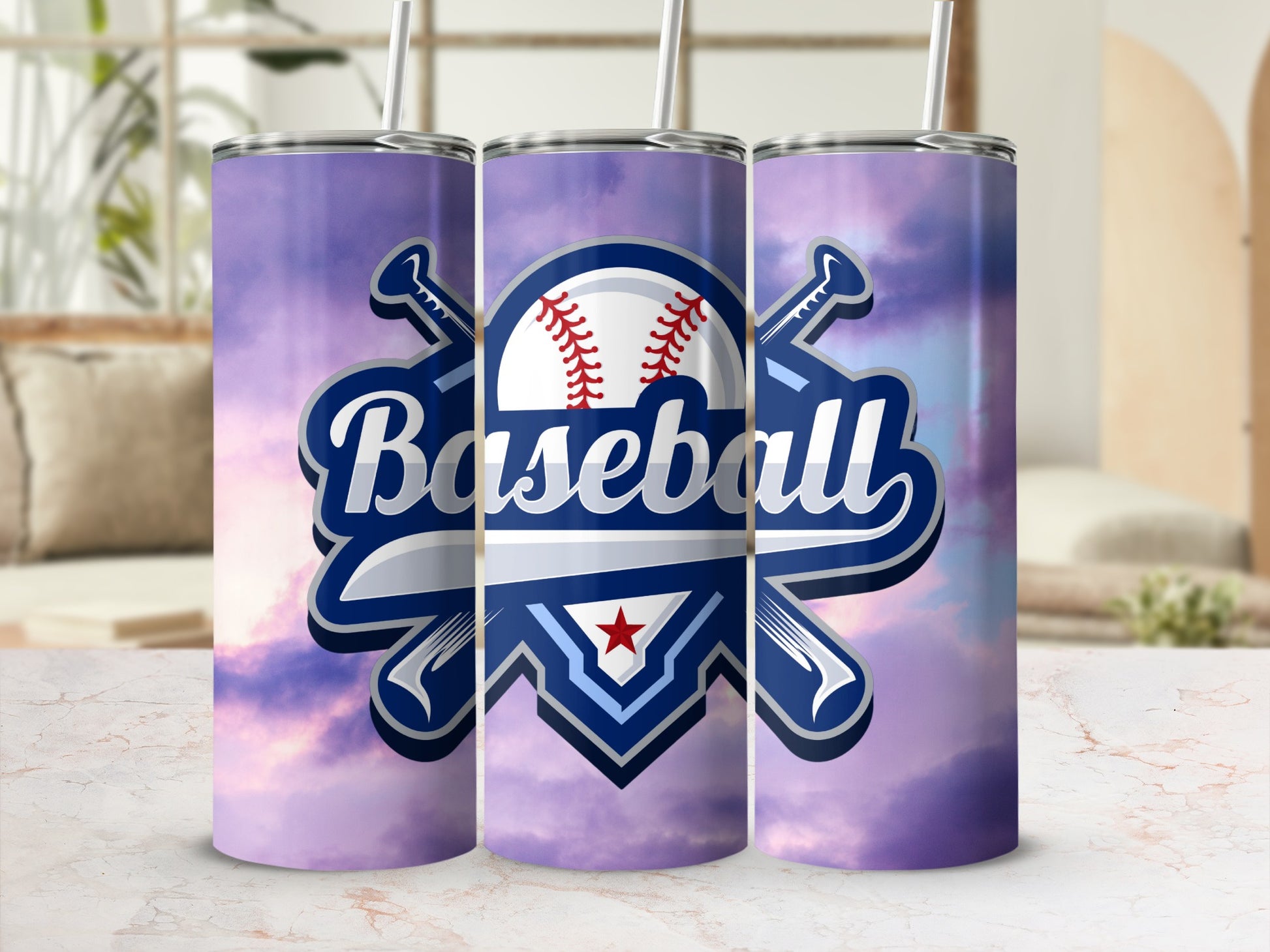 Baseball Theme Design Tumbler for Sports Enthusiasts