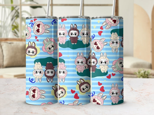 Cute Cartoon Animal Characters Design Tumbler Set
