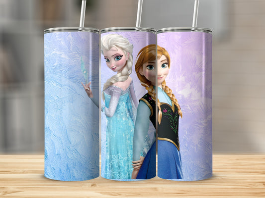 Frozen Character Duo Tumbler with Straw Flask