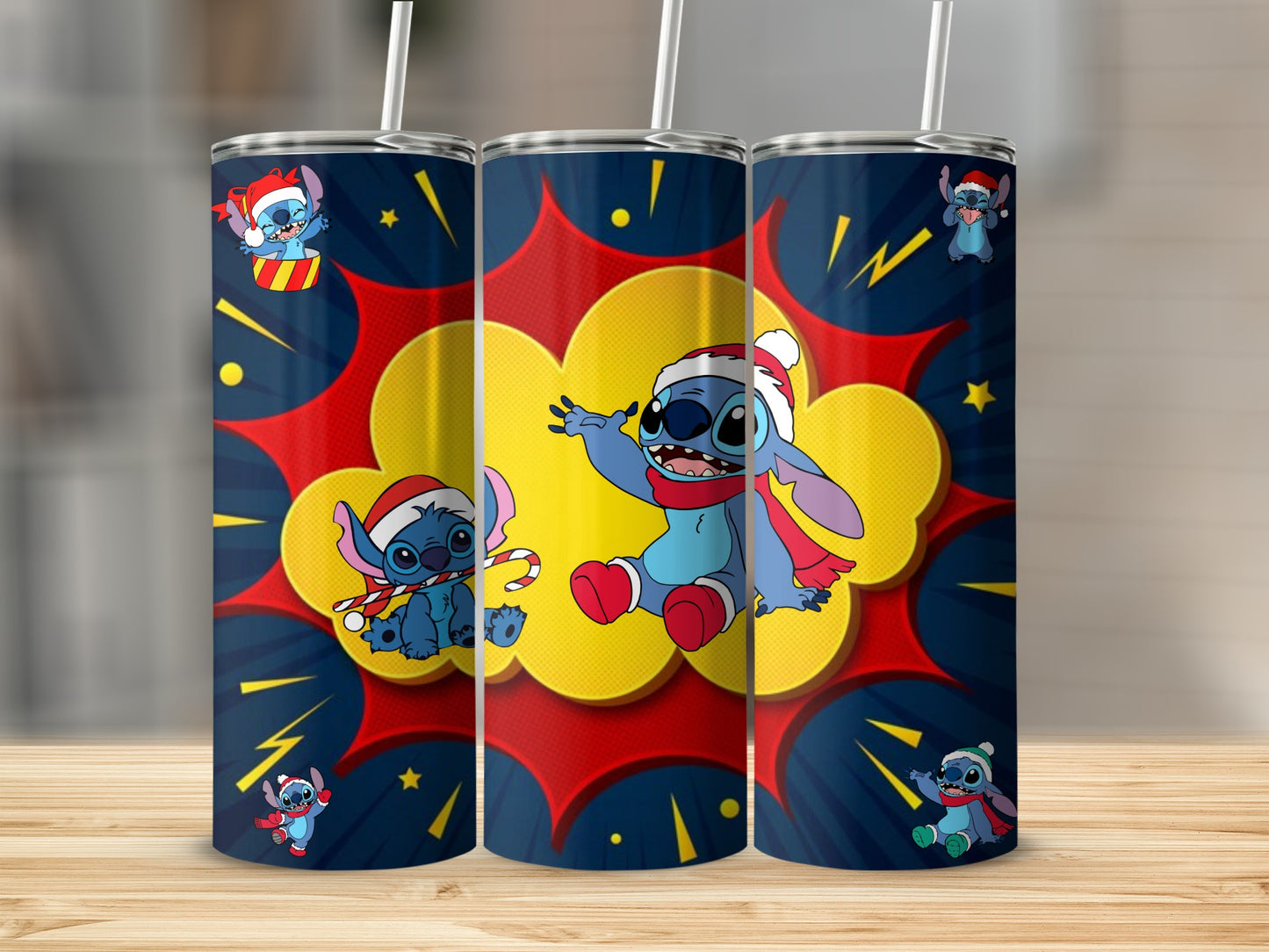 Cute Holiday Themed Character Graphic Tumbler