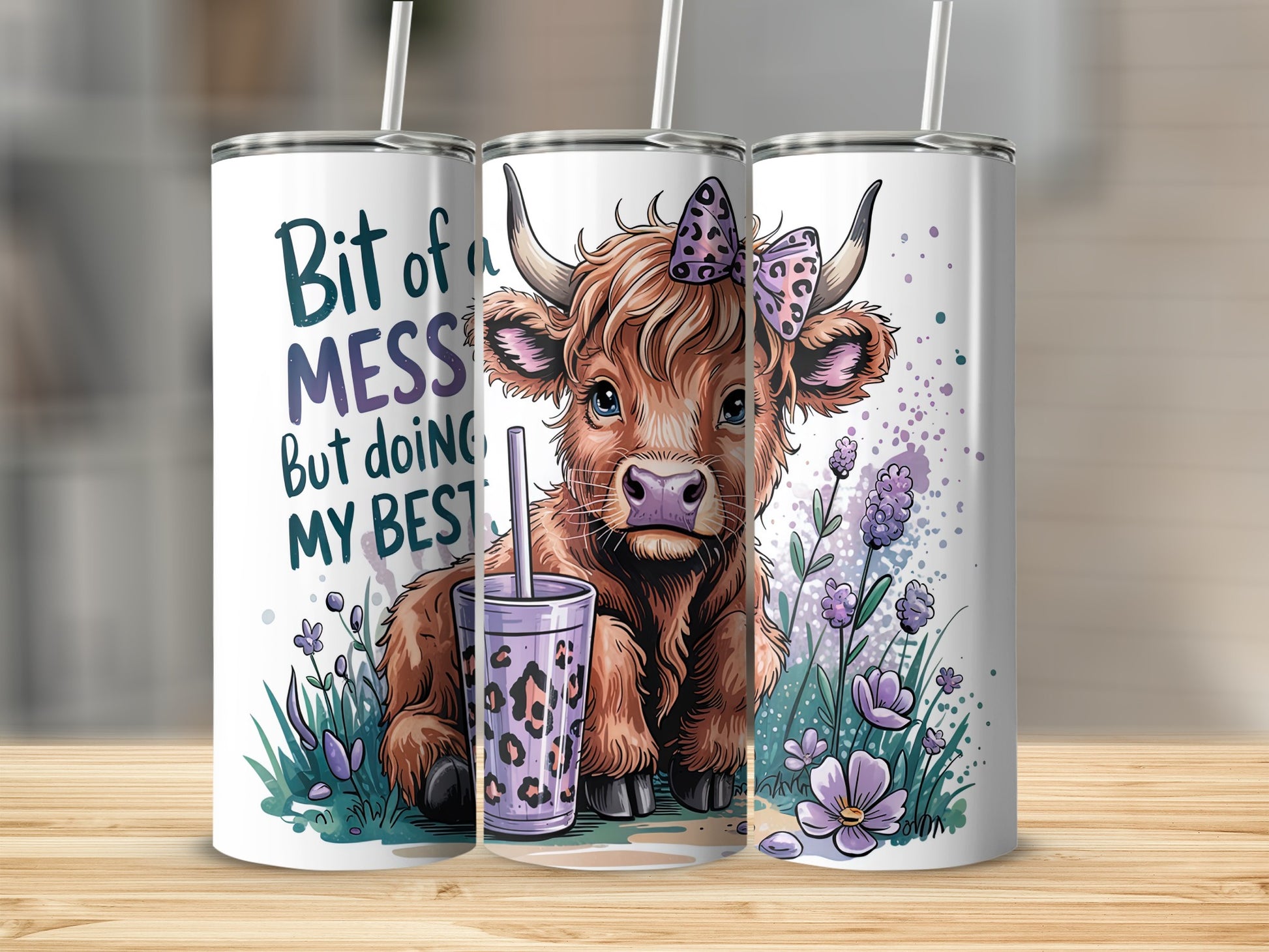 Cute Highland Cow Mess But Best Quote Tumbler product type
Highland Cow
Cute Calf
Mess But My Best
Inspirational Quote
Tumbler Design
Drinkware Gift
Animal Art
Purple Bow
Leopard Print
Floral Design
Farm Life
Whimsical Cow
Positive Vibes
Beverage Tumbler
Gift for Her
Unique Design
Sublimation Art
Cartoon Cow
Aesthetic Tumbler
Happy Cow
