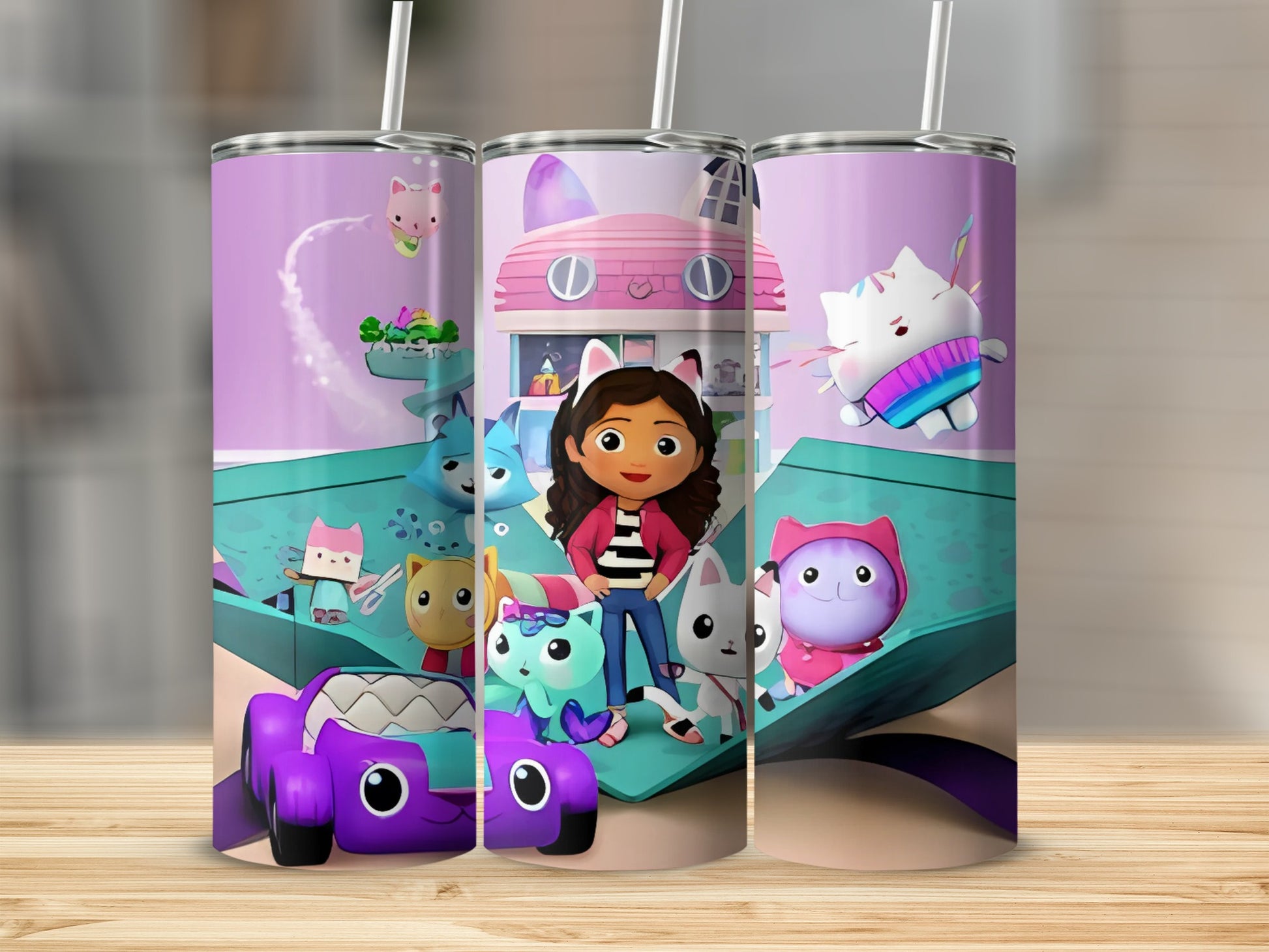 Cute Animated Characters Design on Drinkware Product