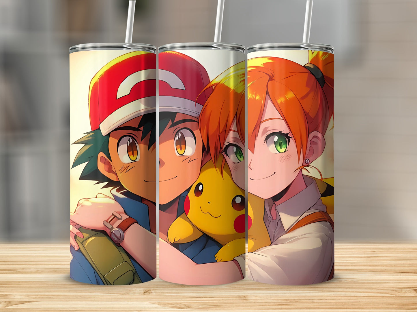 Anime Character Printed Tumbler with Bold Colors Design