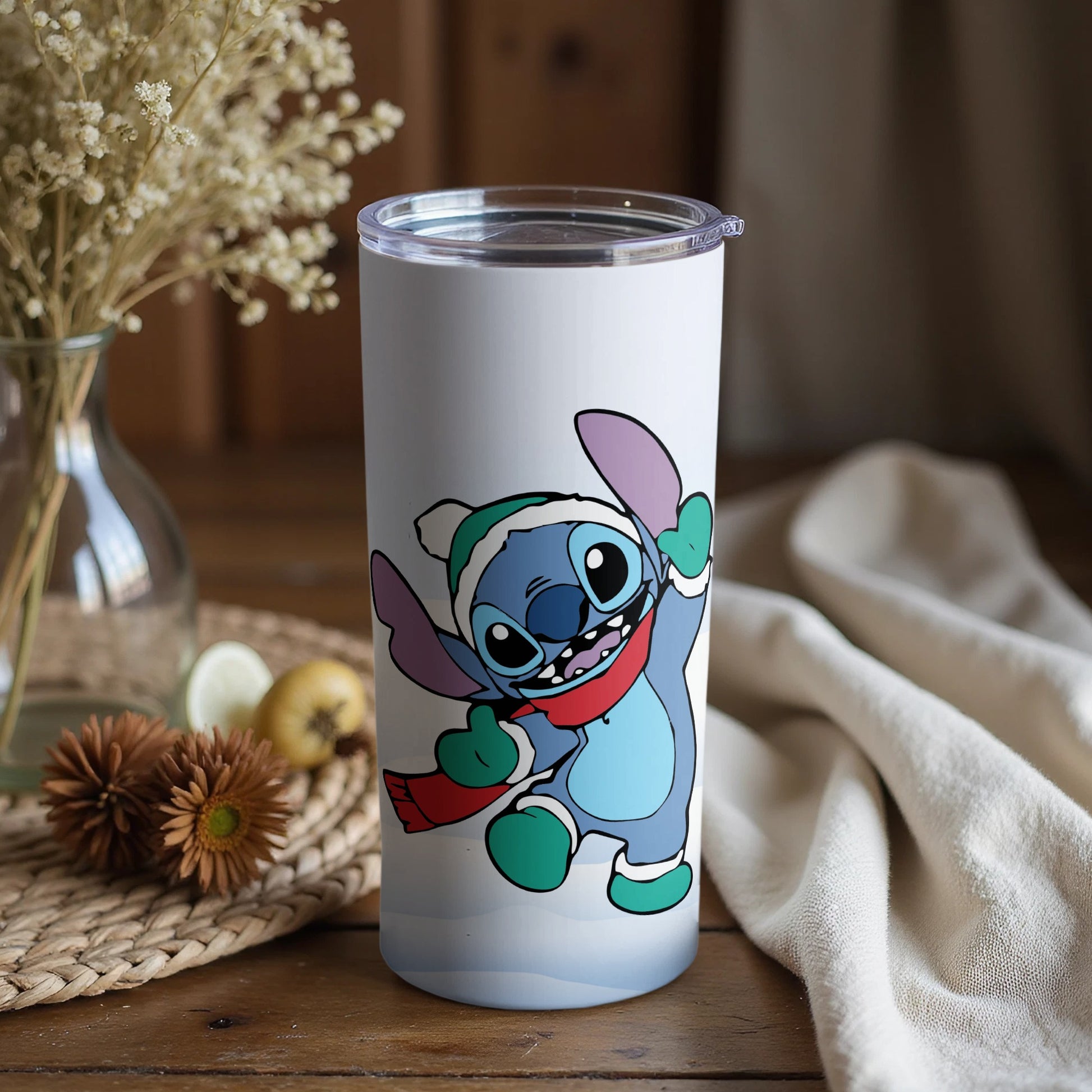 Cute Character with Hat and Scarf Tumbler Product