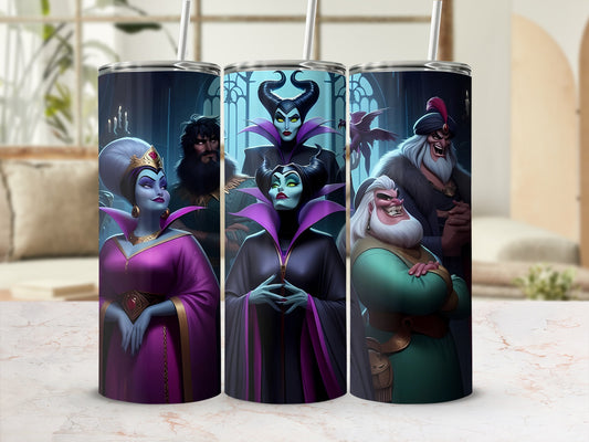 Villainous Characters Scene Custom Design Tumbler