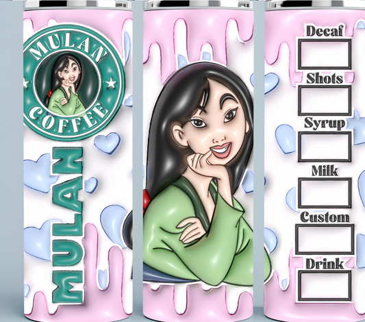 Mulan Coffee Starbucks tumbler