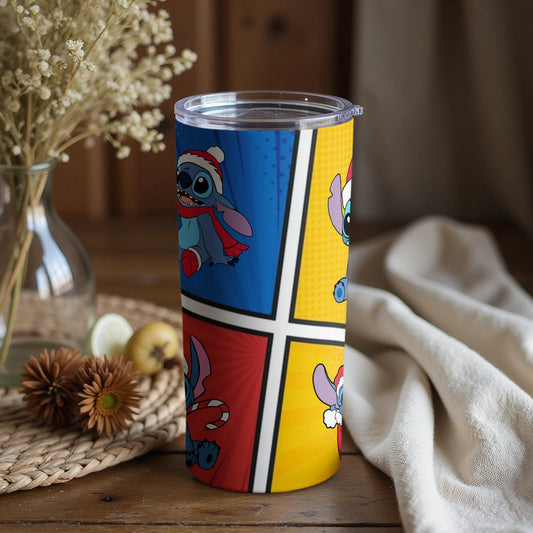Festive Cartoon Character Themed Tumbler for Holidays