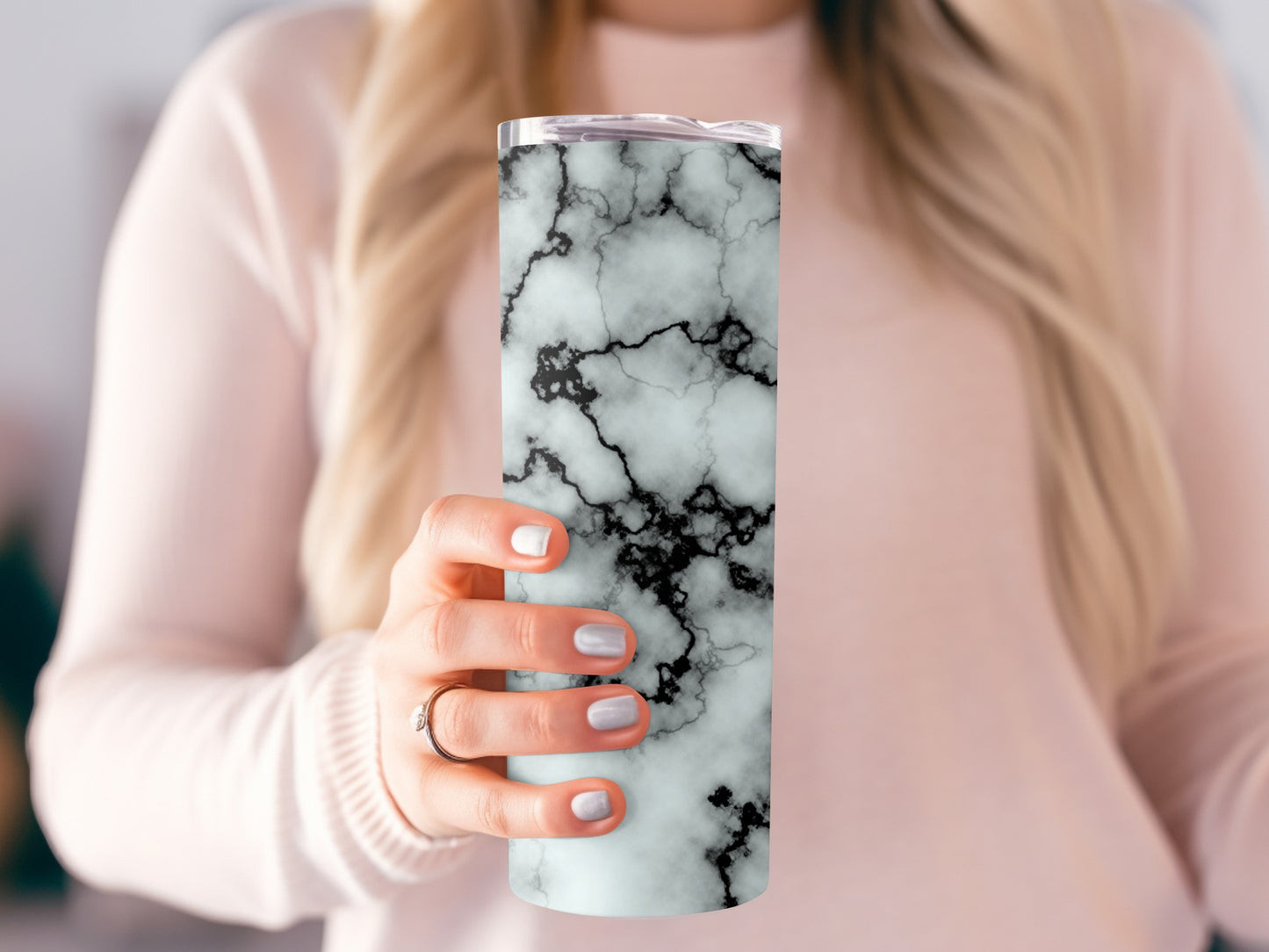 Abstract Marble Texture Pattern Decorative Drinkware Tumblers