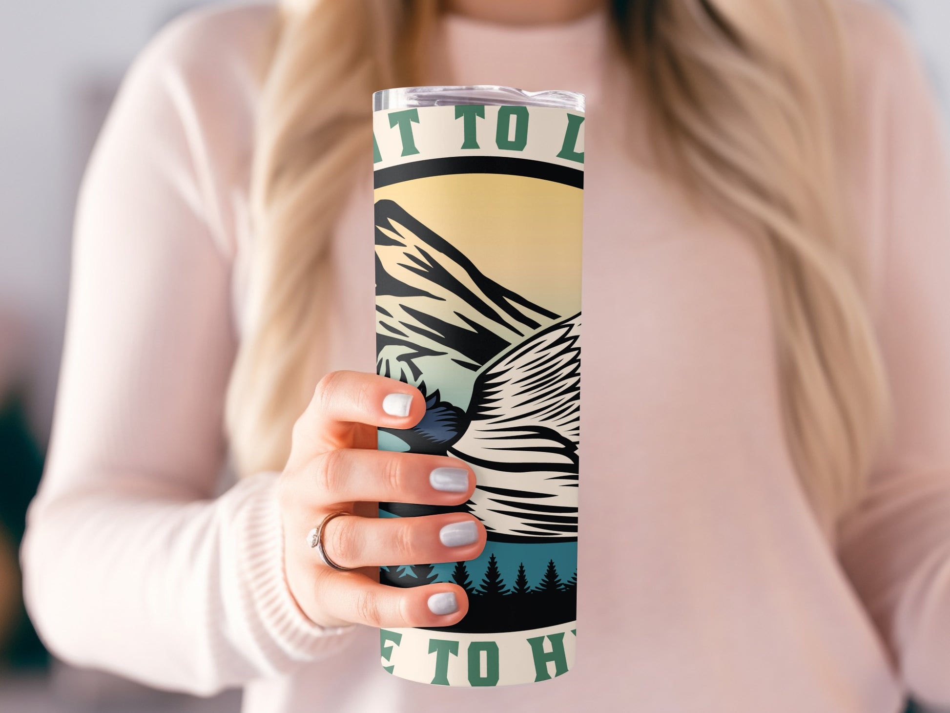 Nature Inspired Mountain Scene Artwork Insulated Tumbler