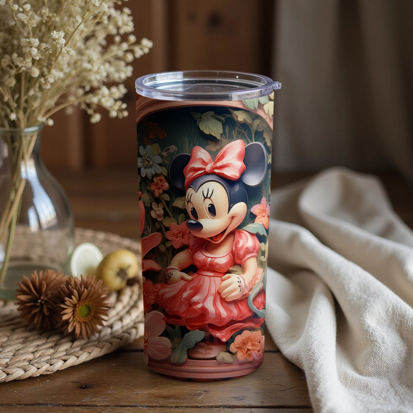 Charming Minnie Mouse Floral Insulated Tumbler product