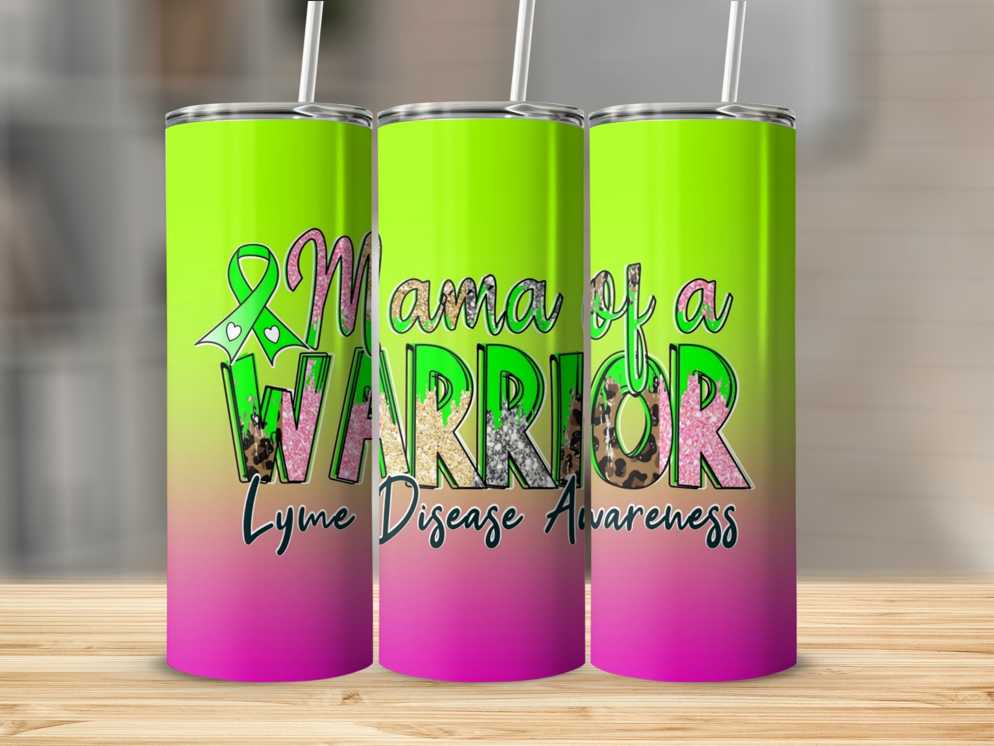 Mama of a Warrior Lyme Disease Awareness Tumbler