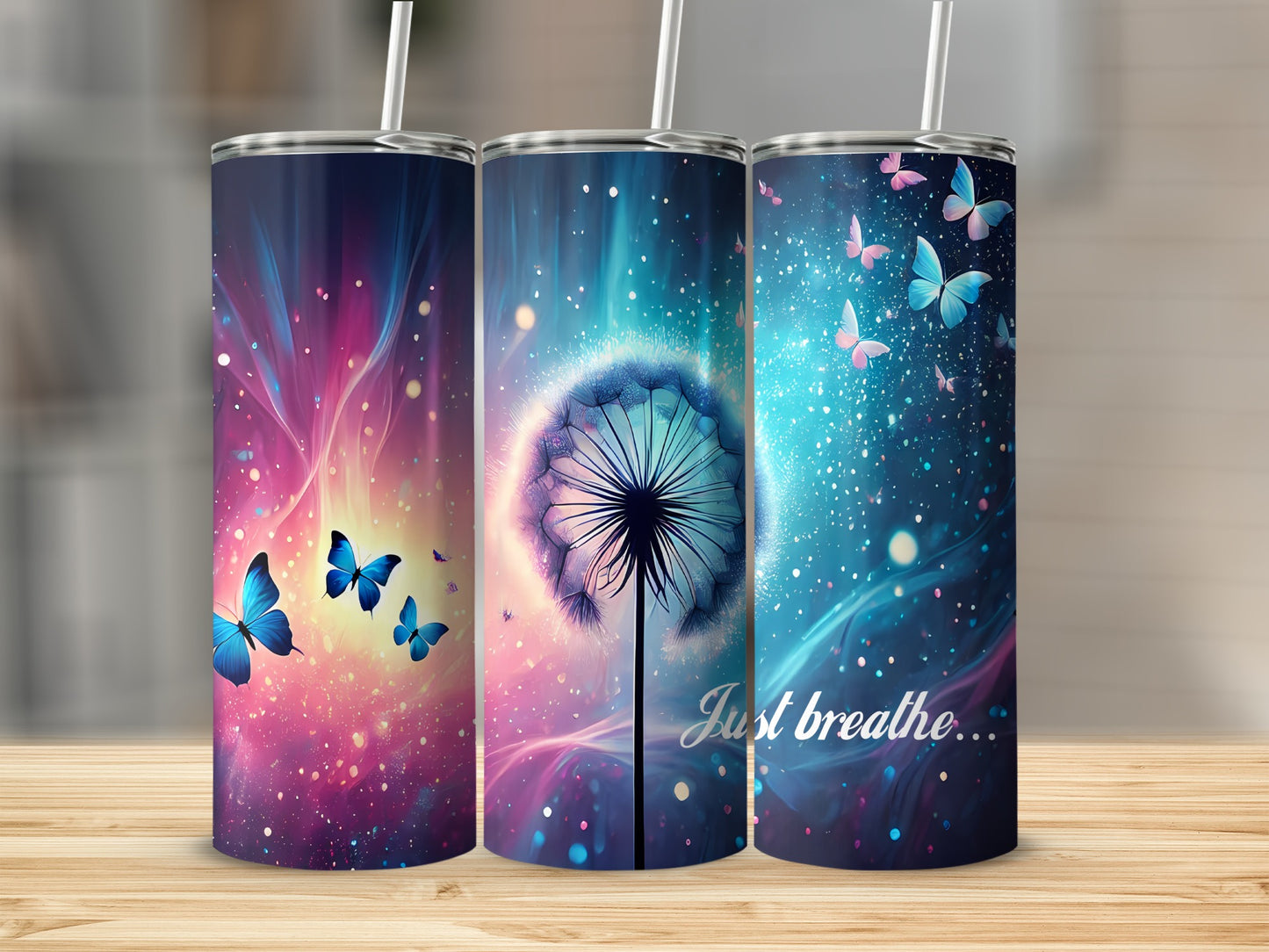 Vibrant Butterfly Dandelion Just breathe Magical product type