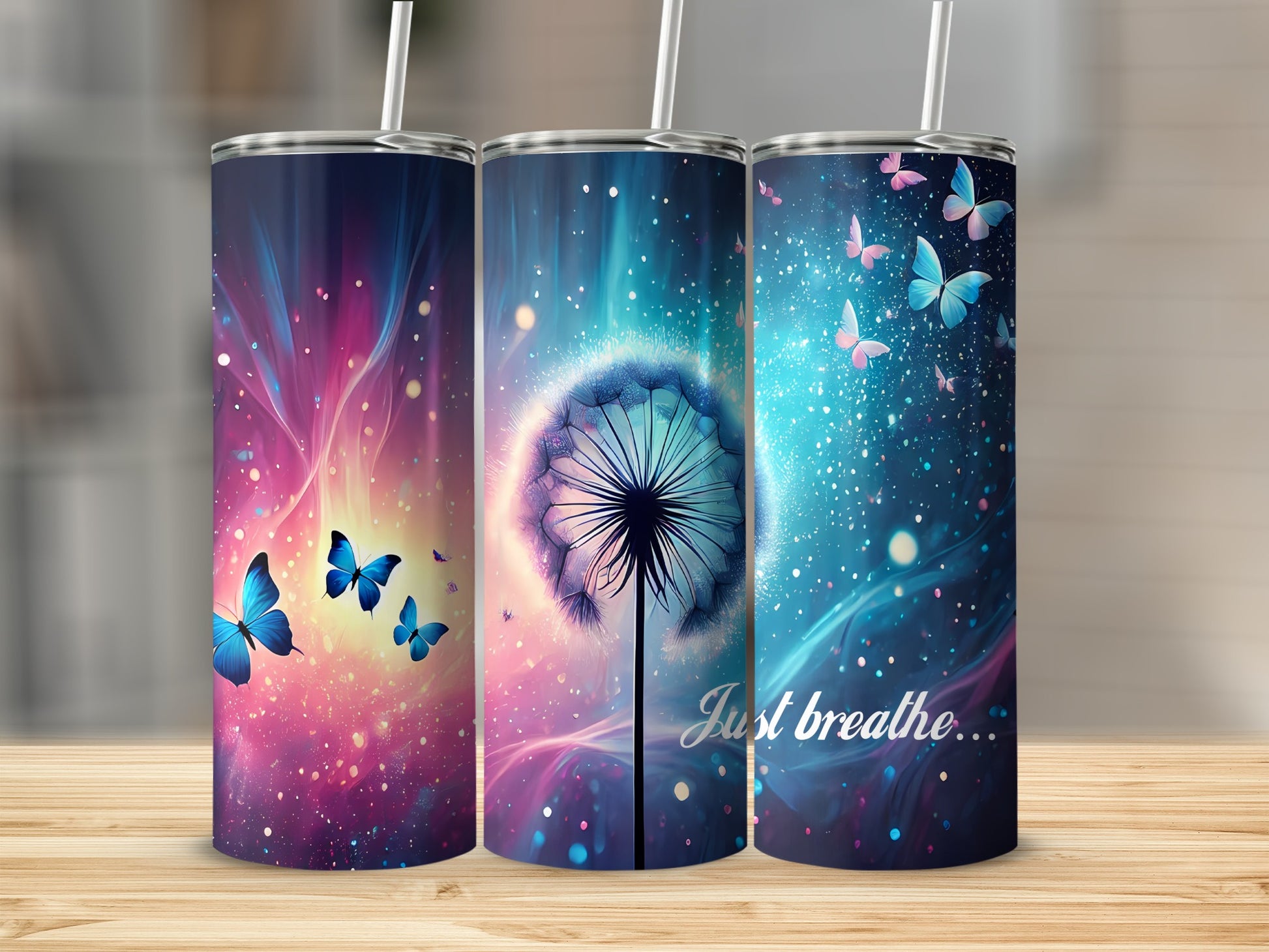 Vibrant Butterfly Dandelion Just breathe Magical product type