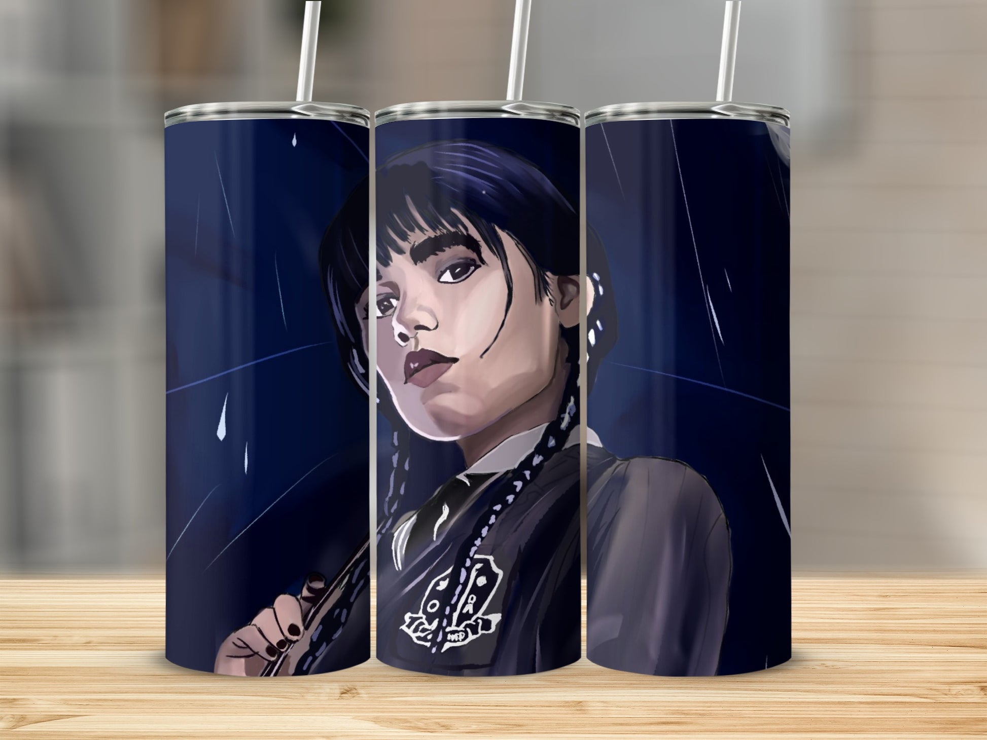 Dark Artistic Portrait Design Tumbler for Fans