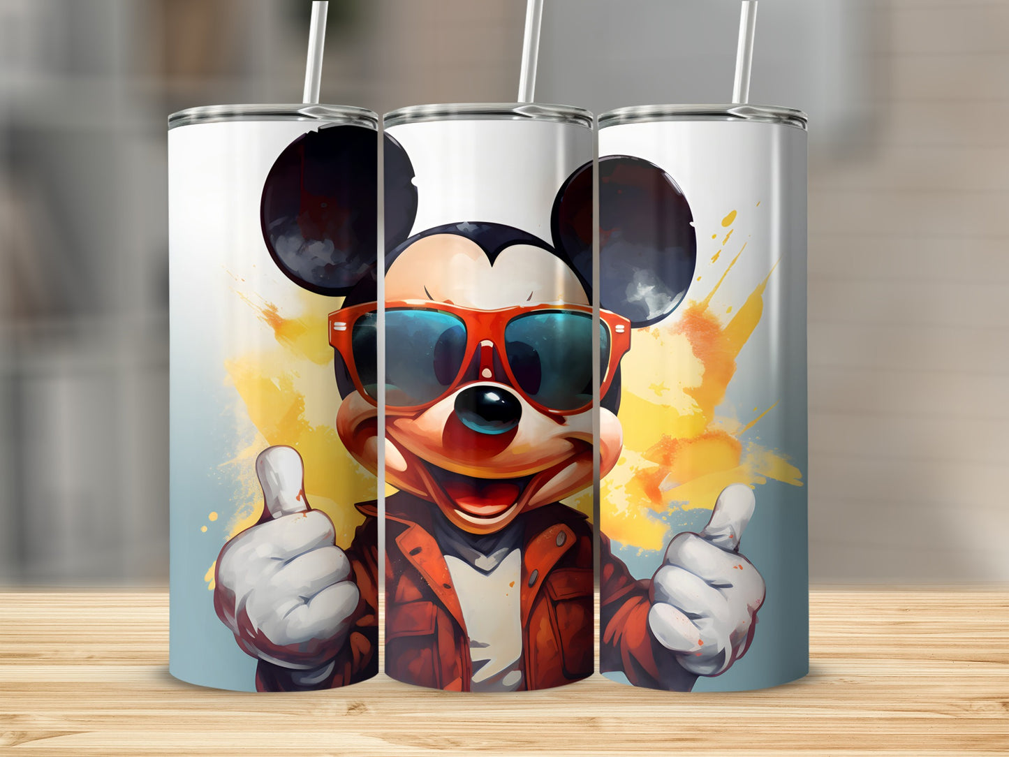 Cool Cartoon Character with Sunglasses Tumbler