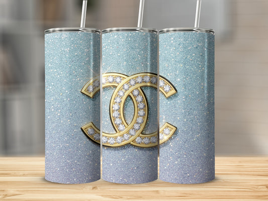 New Chanel-Wanna-be/Inspired- By Tumbler Designs Sparkling Pattern Tumblers