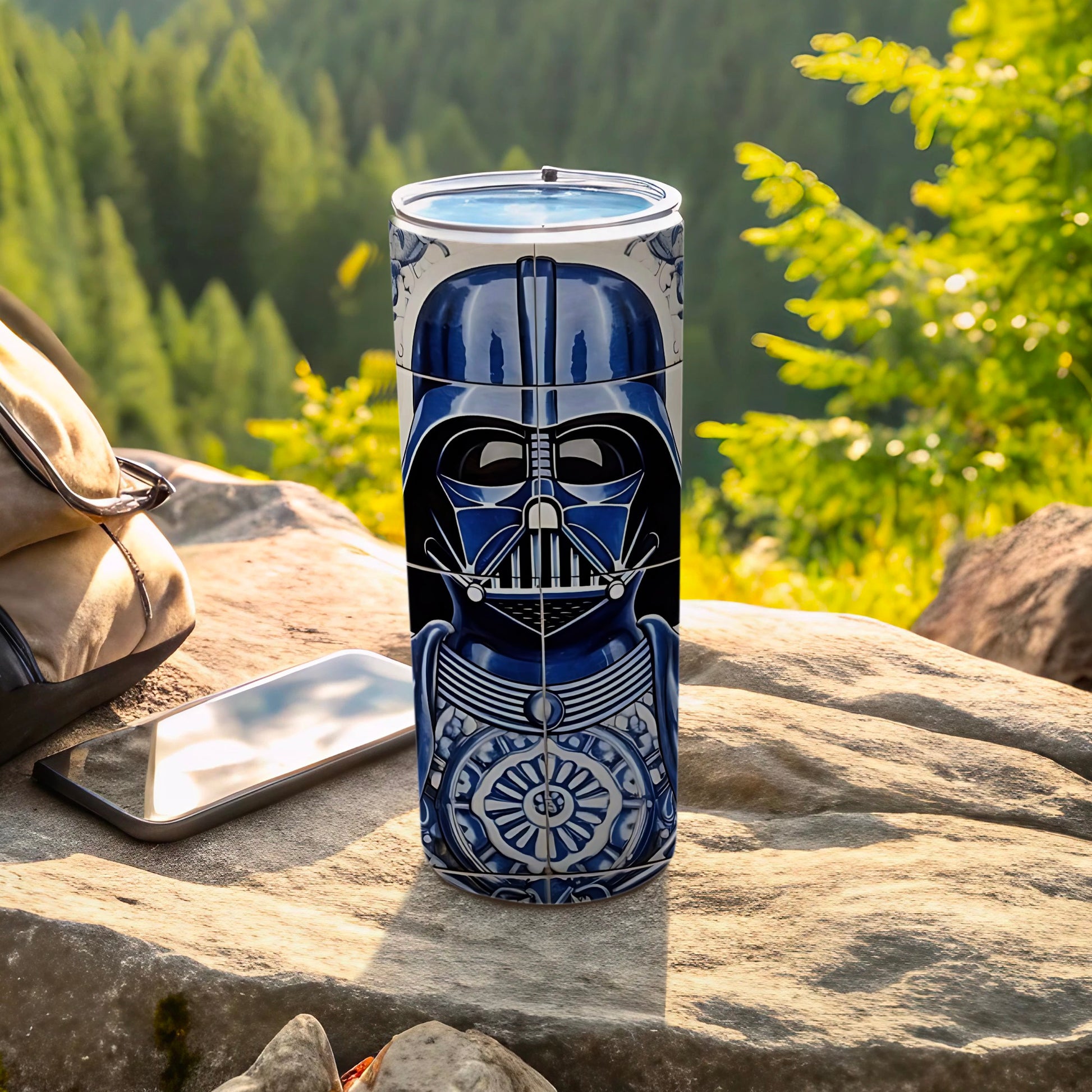 Galactic Star Wars Darth Vader Blue Patterned Tumbler product type