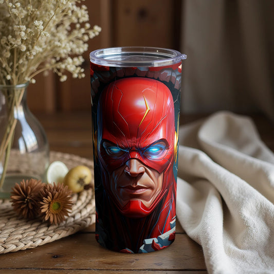 Flash Superhero Red and Blue Insulated Tumbler