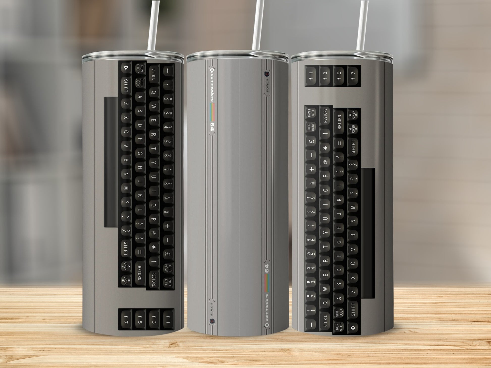 Commodore 64 Keyboard Retro Computer Design Tumbler product type