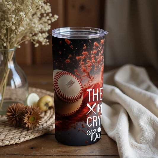 Vibrant Baseball Design Spill-Proof Insulated Tumbler