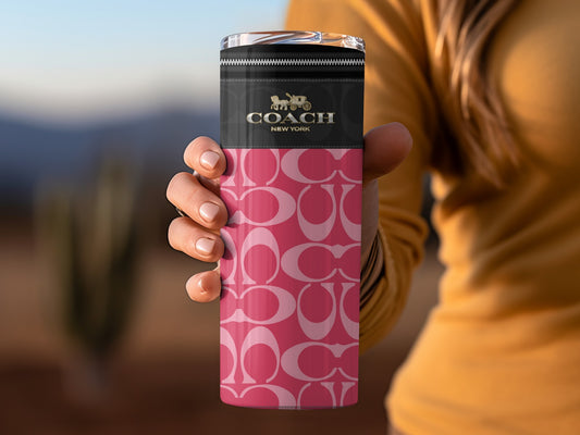 Stylish Coach New York Pink Travel Tumbler Product