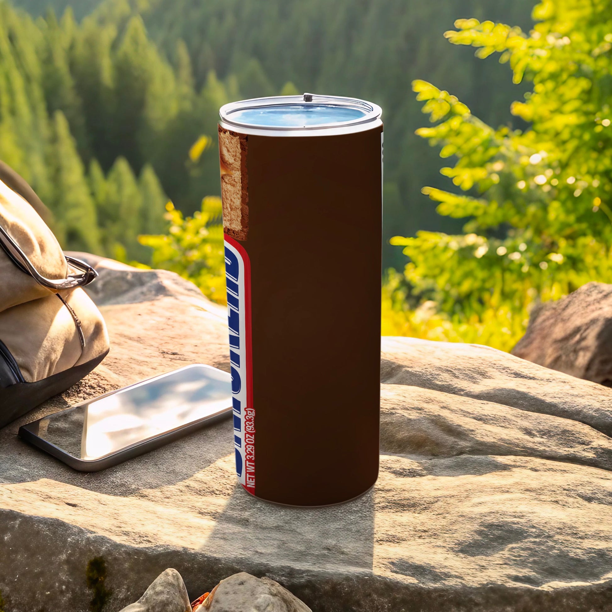 Brown Candy Bar Design Cylindrical Tumbler product type