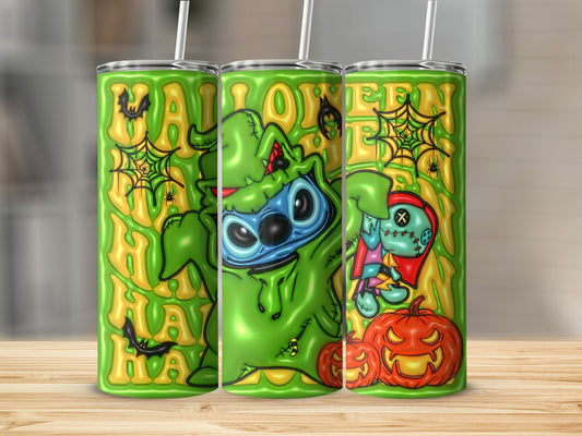 Halloween Slimer Tumbler with Spooky Details Tumbler