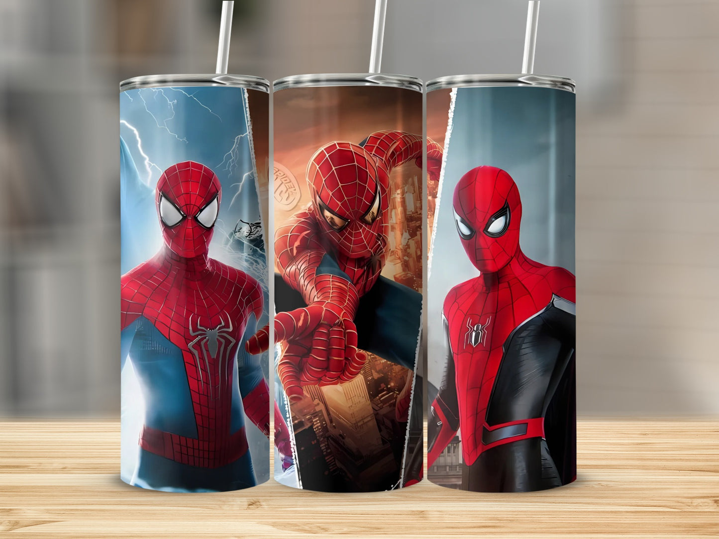 Spider-Man Insulated Travel Tumbler Cup with Straw