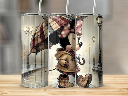 Cute Cartoon Character with Umbrella Tumbler Product