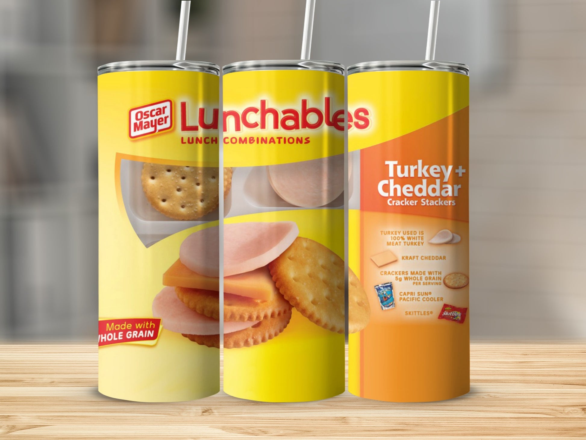 Lunchables Turkey + Cheddar Cracker Stackers tumbler product type