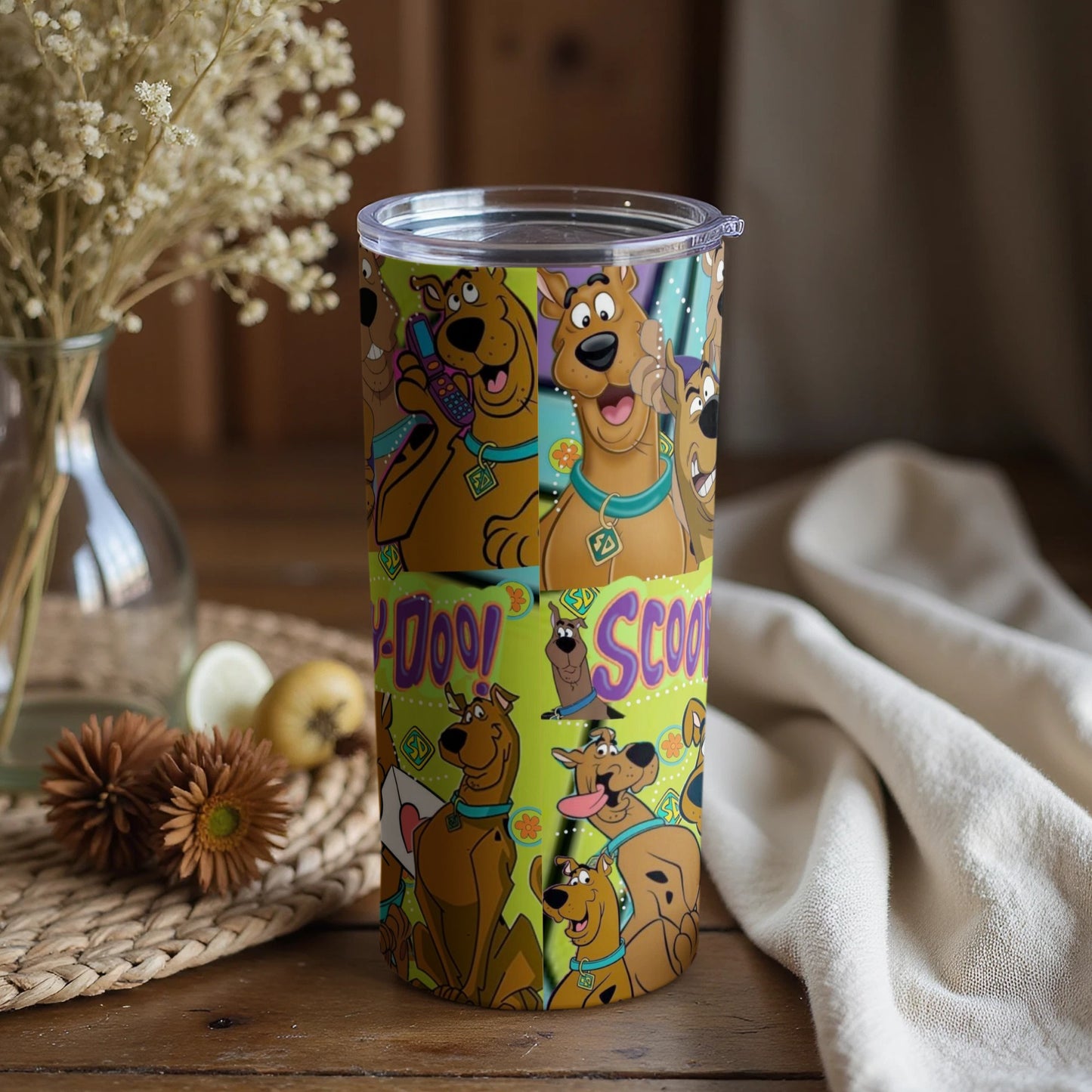 Scooby-Doo Colorful Tumbler with Fun Cartoon Design