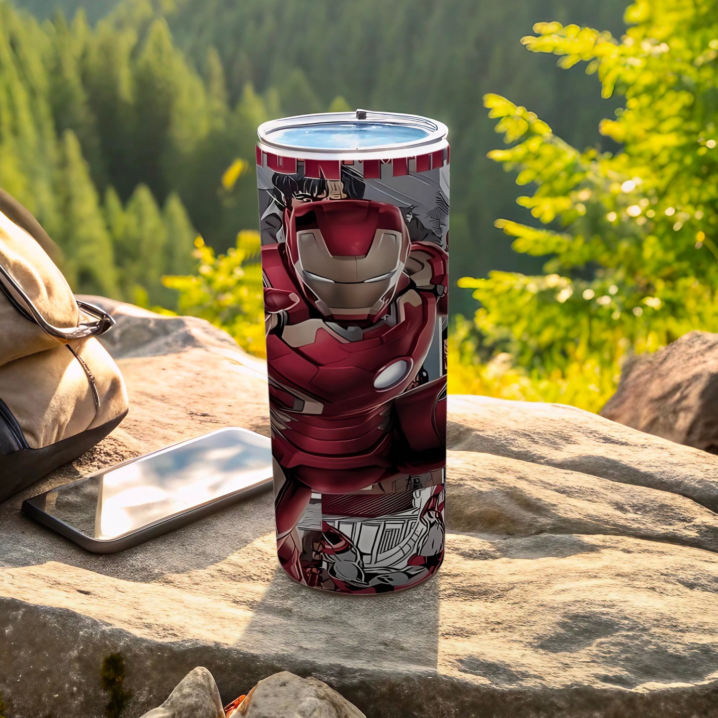 Iron Hero Themed Stainless Steel Tumbler
