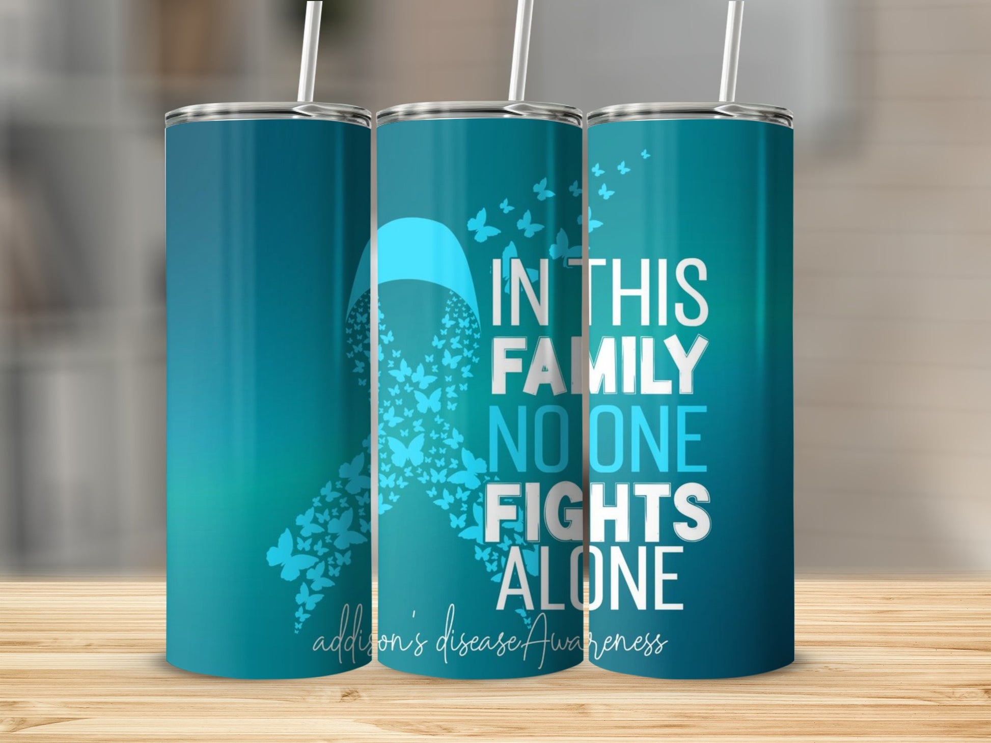 In This Family No One Fights Alone Tumbler