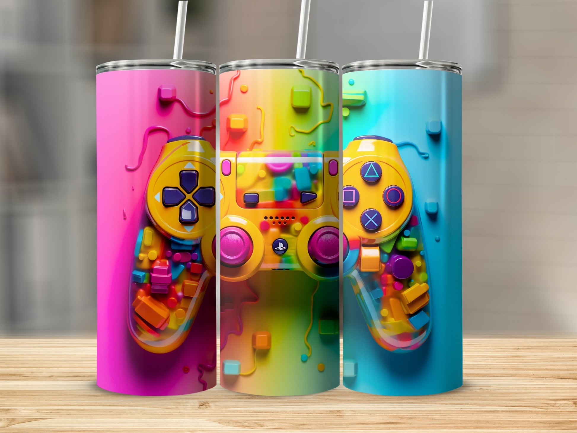 Colorful Gaming Controller Tumbler product