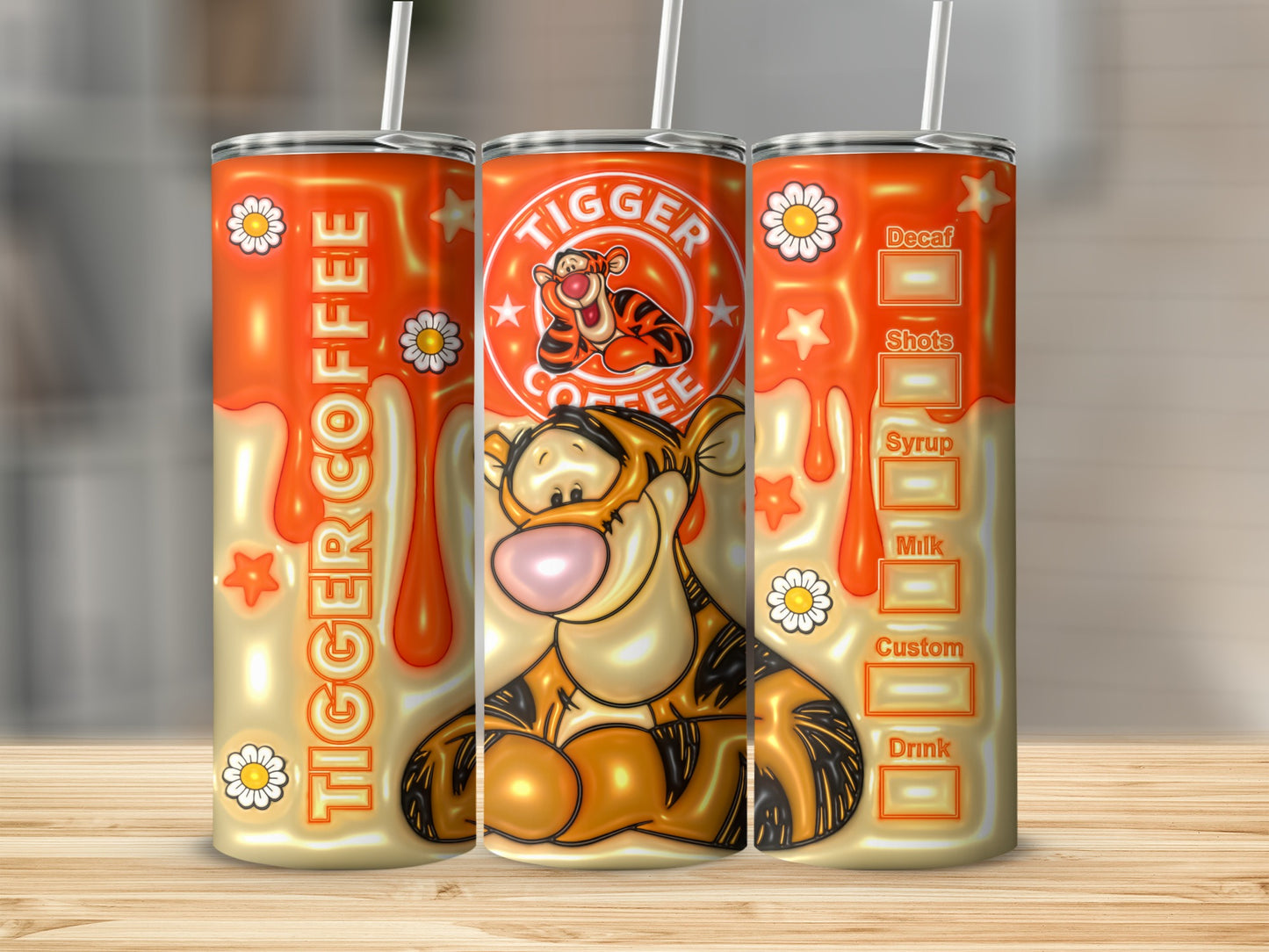 Tigger Coffee Customized Tumbler for Beverages