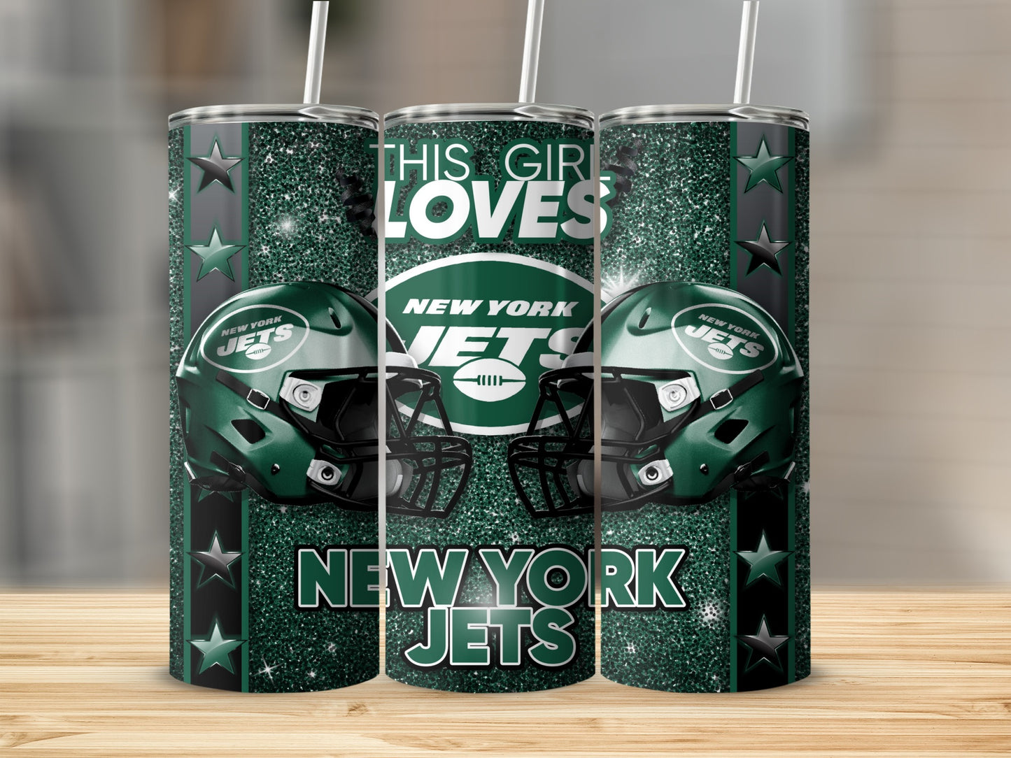 This Girl Loves New York Jets Football Helmets Tumblers