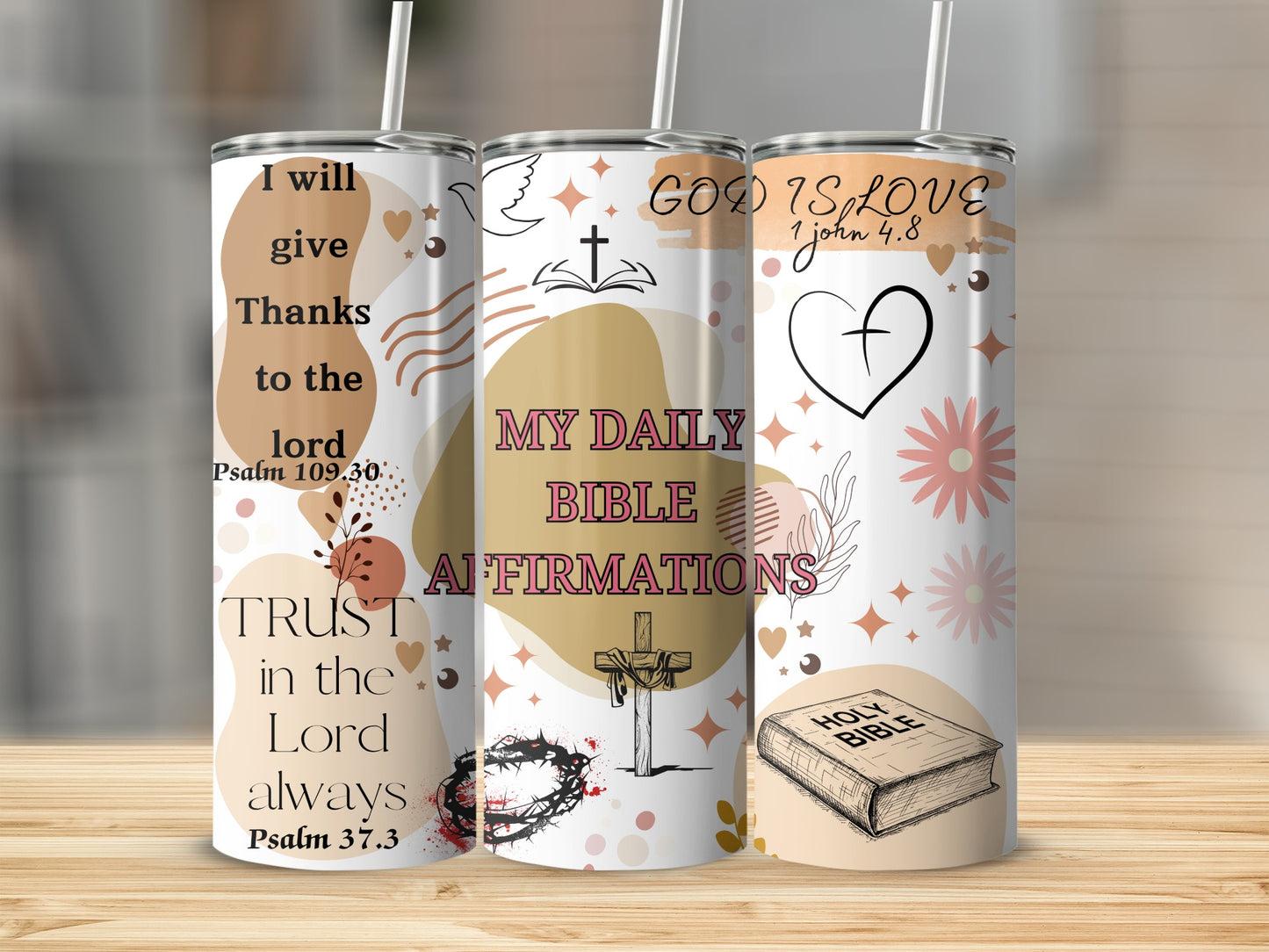 Spiritual Quotes and Affirmations Tumbler for Daily Motivation