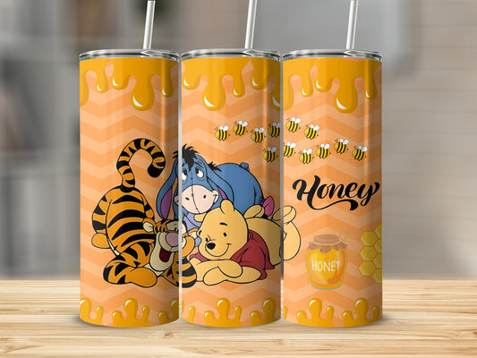 Winnie the Pooh Tumbler with Honey Bee Design