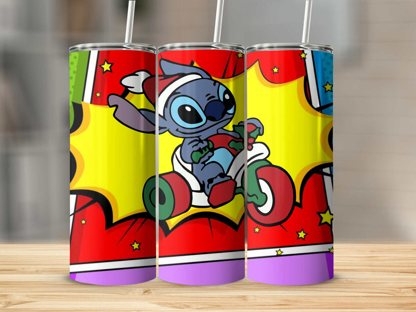 Comic Book Style Character Themed Tumblers