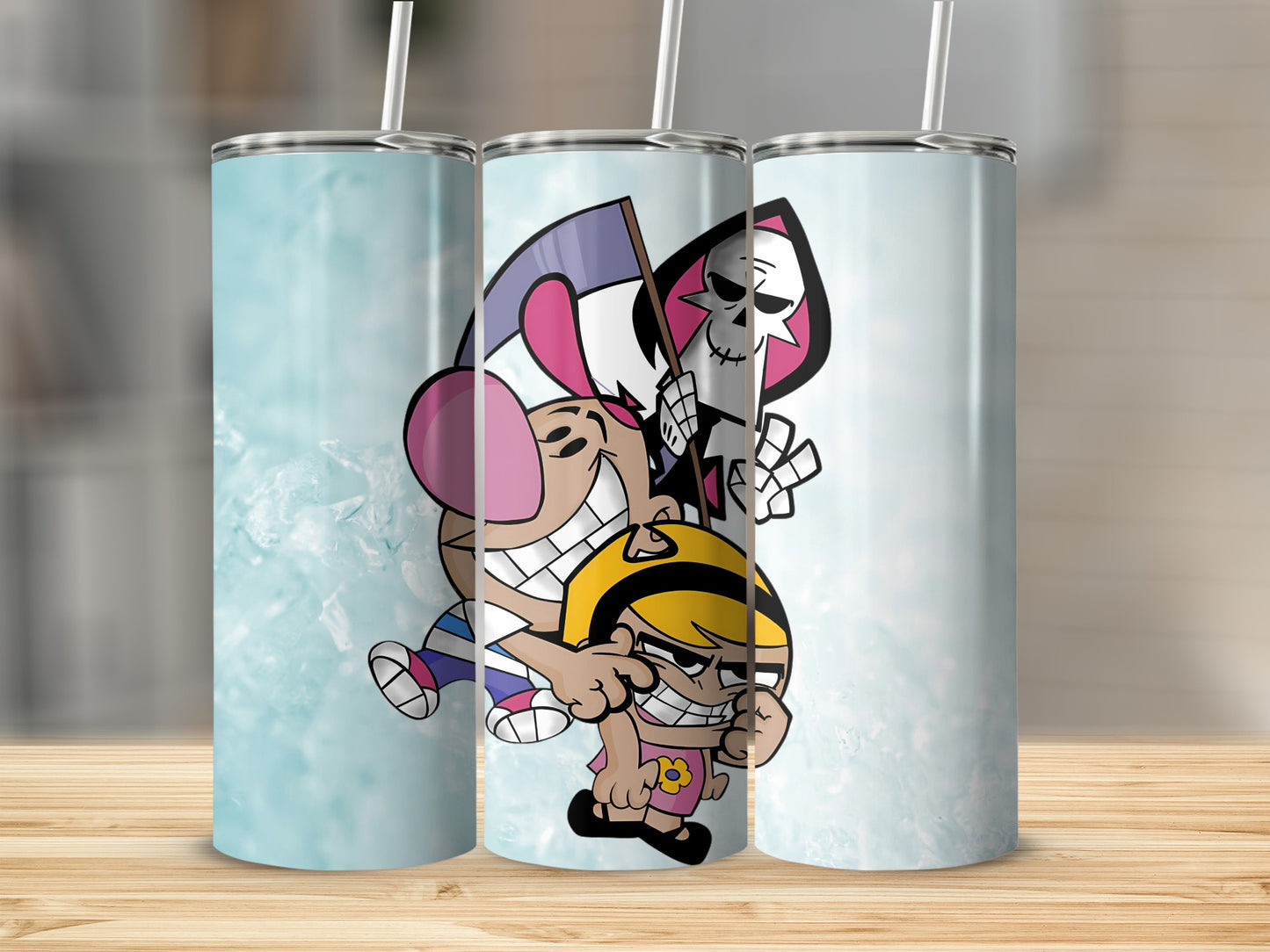 Colorful Cartoon Characters Printed Tumbler Cup