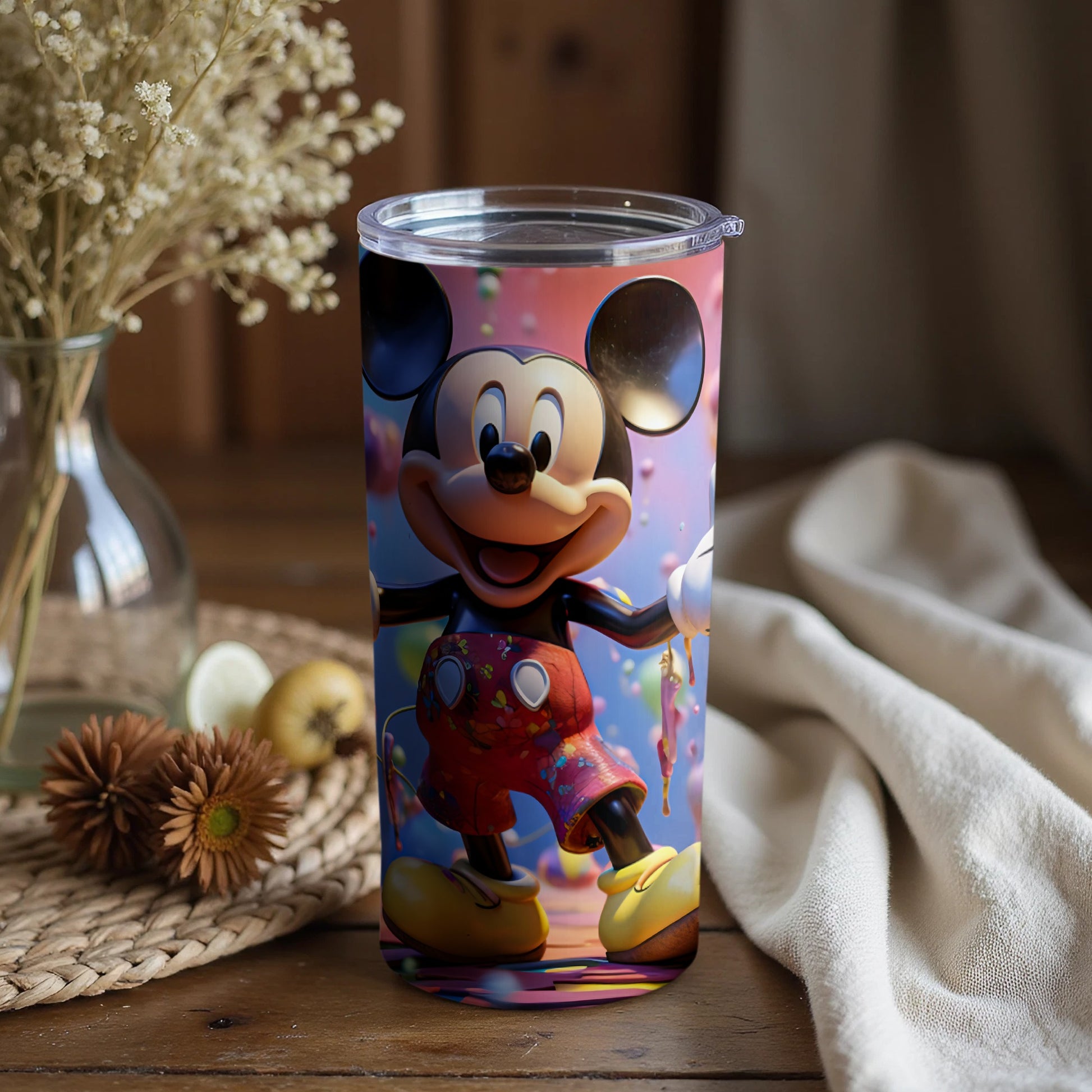 Colorful Mickey Mouse Magic Tumbler