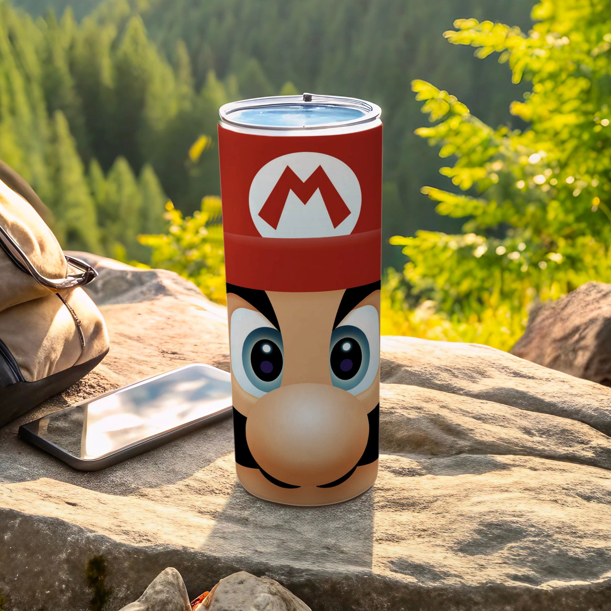 Mario Face Graphic Red Hat Tumbler Product Type