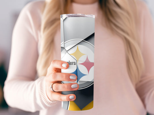 Pittsburgh Steelers Team Graphic Art Pattern Tumblers