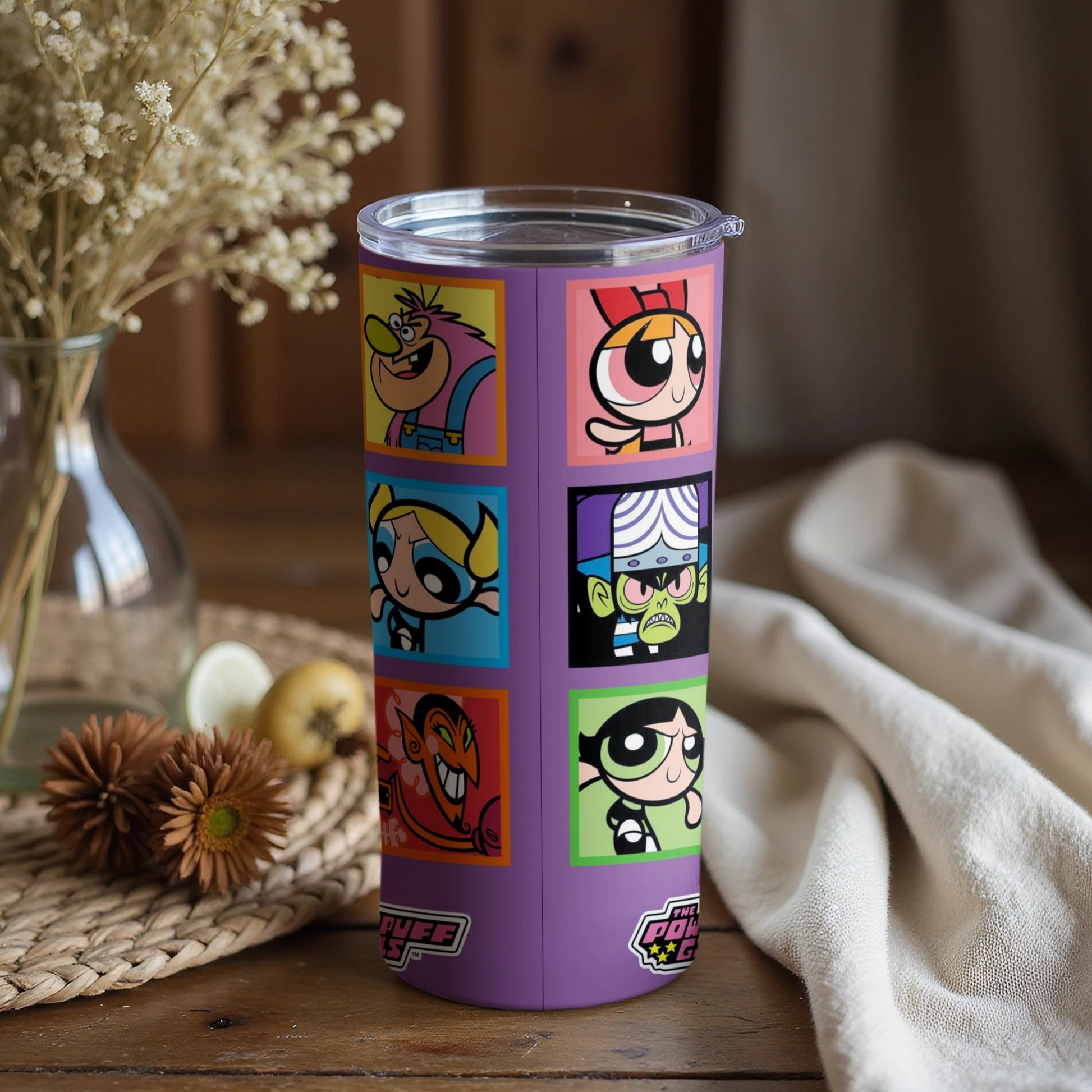 Colorful Cartoon Characters Tumbler for Kids and Fans
